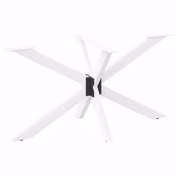 vidaXL Pied de table à manger forme daraignée blanc acier pied de table pied de table en métal pied de meuble pied de 4013117