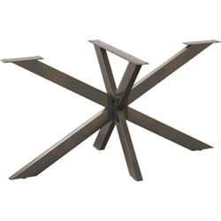 Pied de table à manger en forme d'araignée noir 150 x 78 x (72-73) cm en acier vidaXL