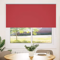 vidaXL Store enrouleur occultant rouge largeur du tissu 1416 cm store de jour et de nuit store de cuisine store 4011787