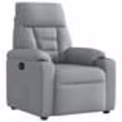 vidaXL Fauteuil inclinable Gris clair Tissu fauteuil fauteuil inclinable TV poussette fauteuil inclinable pour personnes