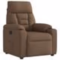 vidaXL Fauteuil inclinable Marron Tissu fauteuil fauteuil inclinable TV poussette fauteuil inclinable pour personnes 4015546