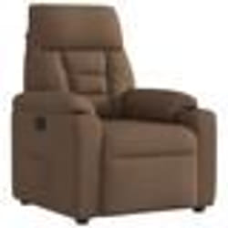 vidaXL Fauteuil inclinable Marron Tissu fauteuil fauteuil inclinable TV poussette fauteuil inclinable pour personnes 4015546
