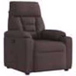 vidaXL Fauteuil inclinable Marron foncé Tissu fauteuil fauteuil inclinable TV poussette fauteuil inclinable pour 4015547