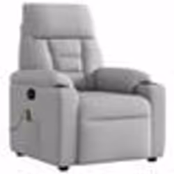 vidaXL Fauteuil de massage inclinable gris nuage tissu fauteuil de massage fauteuil fauteuil canapé fauteuil de bureau 401556 ...