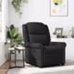 vidaXL Fauteuil inclinable Noir brillant Similicuir
