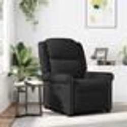 vidaXL Fauteuil inclinable Noir brillant Similicuir