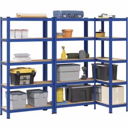 Ces étagères de rangement sont un excellent choix pour le stockage résidentiel et commercial, offrant beaucoup d'espace pour  ...