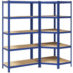 Vidaxl - Ensemble d'étagères à 5 niveaux 2 pcs acier bois d'ingénierie