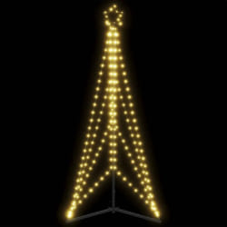 vidaXL Sapin de Noël à LED - 363 LED - Blanc chaud