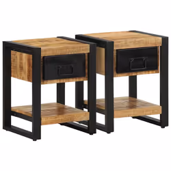 VidaXL 4013568, Fer, Bois de mango, 350 mm, 340 mm, 450 mm, 2 pièce(s)