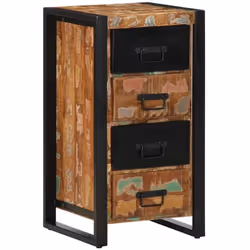 Cette armoire à tiroirs a un style rétro et sera un excellent supplément à la décoration de votre pièce. Matériau robuste et  ...