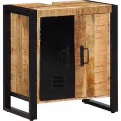 Ce cabinet de rangement salle de bain rustique combine style et fonctionnalité, un excellent choix pour garder tes essentiels ...