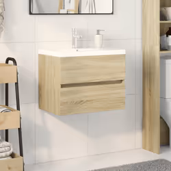 VidaXL 3307658 miroir de salle de bain et armoire de rangement pour évier