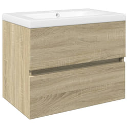 VidaXL 3307659 miroir de salle de bain et armoire de rangement pour évier