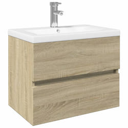 VidaXL 3307662 miroir de salle de bain et armoire de rangement pour évier
