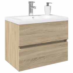 VidaXL 3307662 miroir de salle de bain et armoire de rangement pour évier
