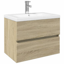 VidaXL 3307663 miroir de salle de bain et armoire de rangement pour évier