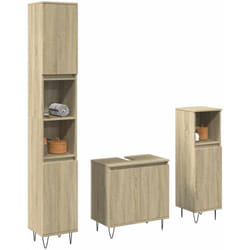 Vidaxl - Ensemble de meubles de salle de bain 3 pcs chêne sonoma
