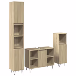 VidaXL 3307680, Chêne, Bois, 800 mm, 330 mm, 600 mm, 3 pièce(s)