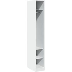 Garde-robe Blanc 30x50x200 cm Bois d'ingénierie vidaXL