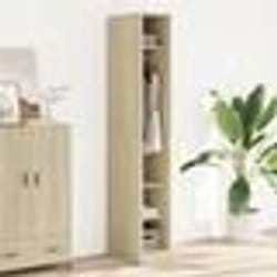vidaXL Garde-robe chêne sonoma 30x50x200 cm bois dingénierie armoire de rangement organisateur de garde-robe armoire 3307686