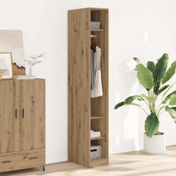 Garde-robe Chêne Artisanal 30x50x200 Cm Bois D'Ingénierie Vidaxl