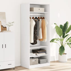 Garde-robe blanc 80x50x200 cm bois d'ingénierie - Vidaxl