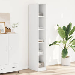 Garde-robe Blanc 30x50x200 cm Bois d'ingénierie Vidaxl