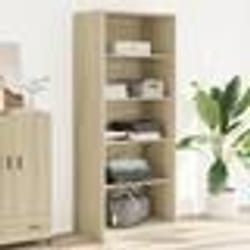 vidaXL Garde-robe chêne sonoma 80x50x200 cm bois d'ingénierie