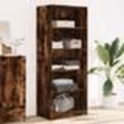 vidaXL Garde-robe chêne fumé 80x50x200 cm bois d'ingénierie
