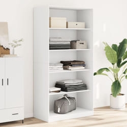vidaXL Garde-robe Blanc 100x50x200 cm Bois d'ingénierie