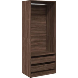 Garde-robe chêne marron 80x50x200 cm bois d'ingénierie Vidaxl