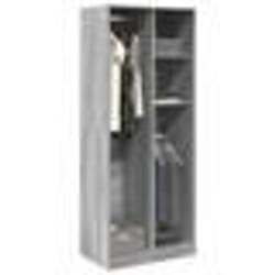vidaXL Garde-robe sonoma gris 80x50x200 cm bois d'ingénierie
