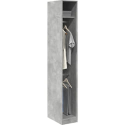 Vidaxl - Garde-robe gris béton 30x50x200 cm bois d'ingénierie