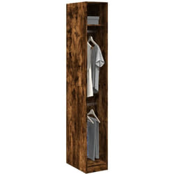 Garde-robe chêne fumé 30x50x200 cm bois d'ingénierie