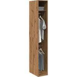 Garde-robe chêne artisanal 30x50x200 cm bois d'ingénierie