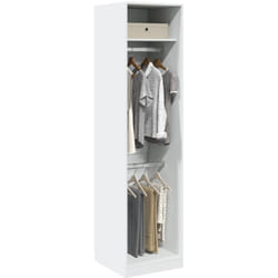 Garde-robe Blanc 50x50x200 Cm Bois D'Ingénierie Vidaxl