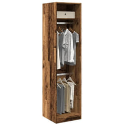 Vidaxl Garde-robe Vieux Bois 50x50x200 Cm Bois D'Ingénierie