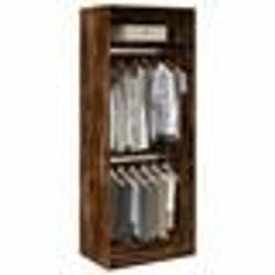 vidaXL Garde-robe chêne fumé 80x50x200 cm bois d'ingénierie