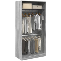 Garde-robe sonoma gris 100x50x200 cm bois d'ingénierie