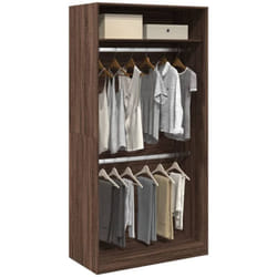 Garde-robe chêne marron 100x50x200 cm bois d'ingénierie - Vidaxl