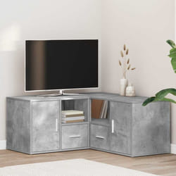 Armoire d'angle gris béton 160x40x45 cm bois d'ingénierie - Vidaxl