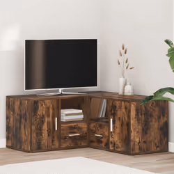 Cette armoire d'angle au design pratique est un véritable accroche-regard pour votre décoration d'intérieur. Matériau durable ...