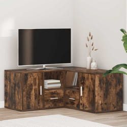 Vidaxl - Armoire d'angle chêne fumé 160x40x45 cm bois d'ingénierie