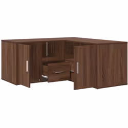 Cette armoire d'angle au design pratique est un véritable accroche-regard pour votre décoration d'intérieur. Matériau durable ...