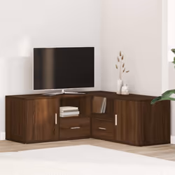 Cette armoire d'angle au design pratique est un véritable accroche-regard pour votre décoration d'intérieur. Matériau durable ...