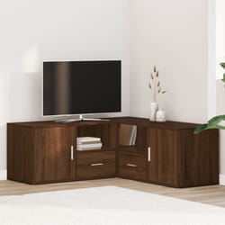 Armoire d angle chêne marron 200x40x45 cm bois d ingénierie