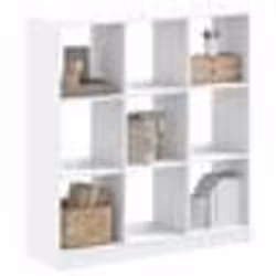 vidaXL Bibliothèque blanc 102x32x108 cm bois d'ingénierie