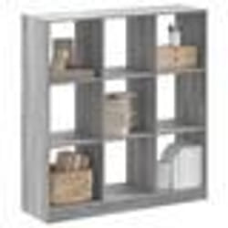 vidaXL Bibliothèque sonoma gris 102x32x108 cm bois d'ingénierie