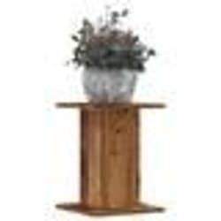vidaXL Supports pour plantes 2 pcs vieux bois bois d'ingénierie